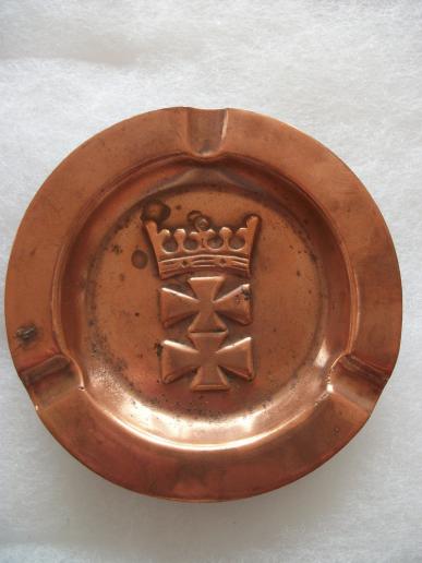 FREE STATE DANZIG COPPER ASHTRAY