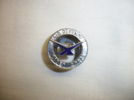 WW2 AIR DEFENCE CADET CORPS LAPEL BADGE