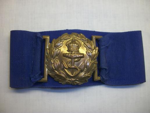 WW1 / WW2 BRITISH NAVAL OFFICERS BELT BUCKLE