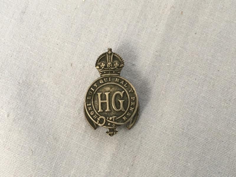 WW2 HOME GUARD LAPEL BADGE