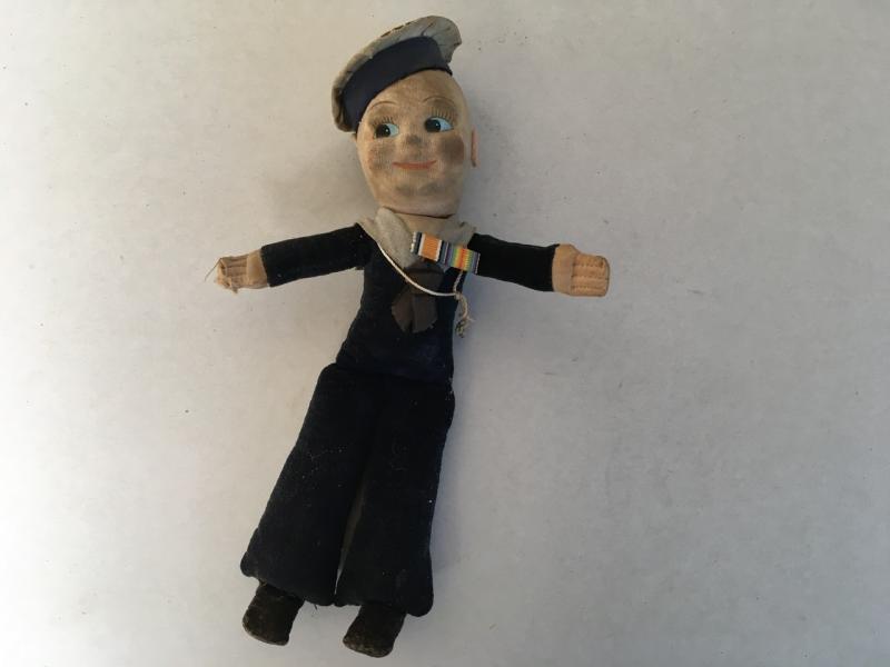 WW1- 1920’s CLOTH SAILOR DOLL