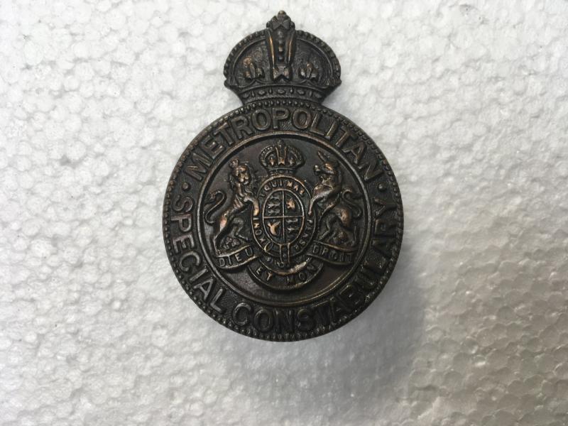 WW1 ERA METROPOLITAN POLICE SPECIAL CONSTABULARY BADGE