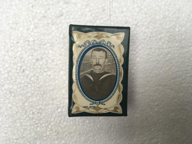 TIN WW1 & CELLULOID MATCHBOX COVER