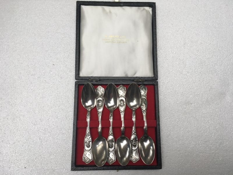 CASED BOER WAR COMMEMORATIVE SPOON SET