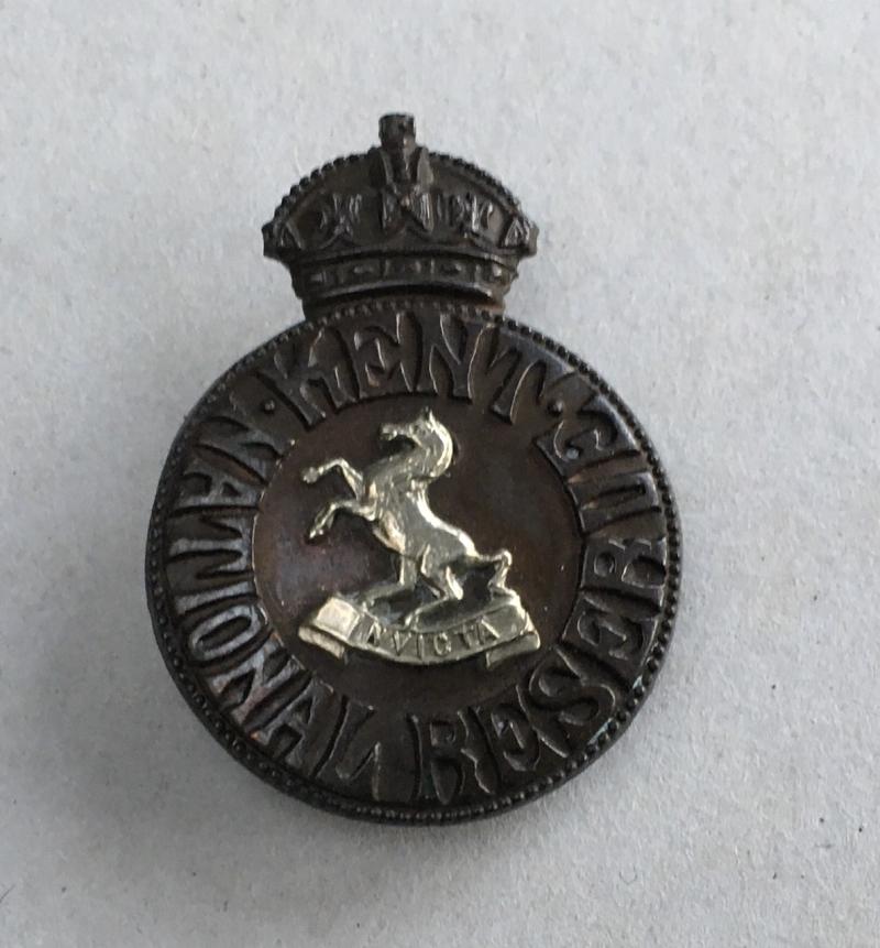 KENT NATIONAL RESERVE BADGE