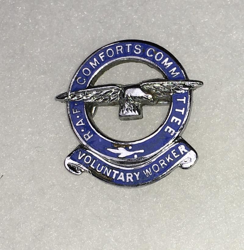 WW2 RAF COMFORTS COMMITTEE VOLUNTEER BADGE