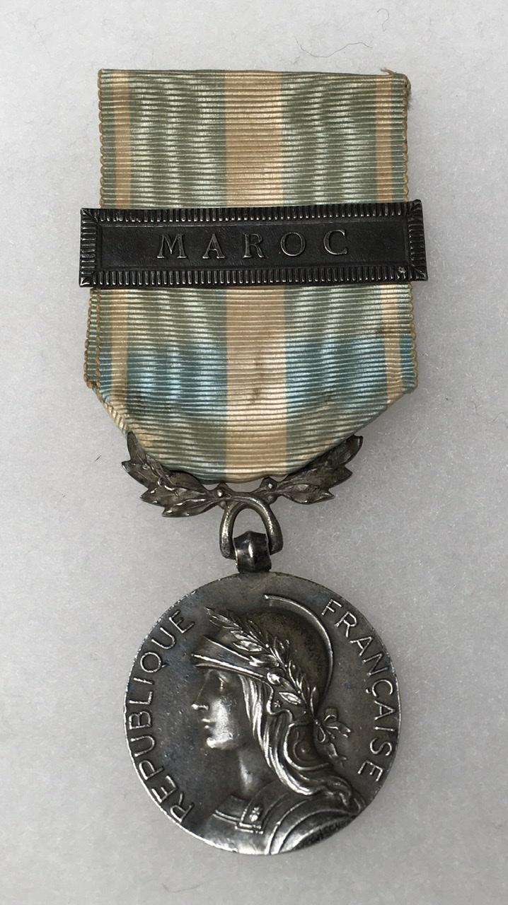 FRENCH COLONIAL MEDAL BAR MAROC