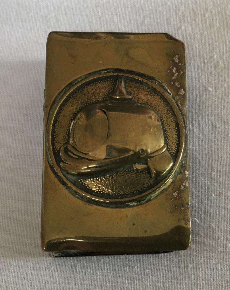 COMMERCIALLY PRODUCED PICKELHAUBE MATCHBOX COVER