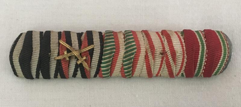 5 PLACE WWI GERMAN RIBBON BAR