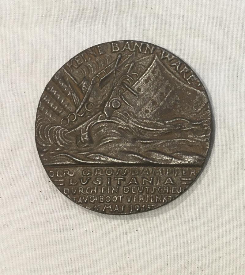 WWI LUSITANIA MEDAL