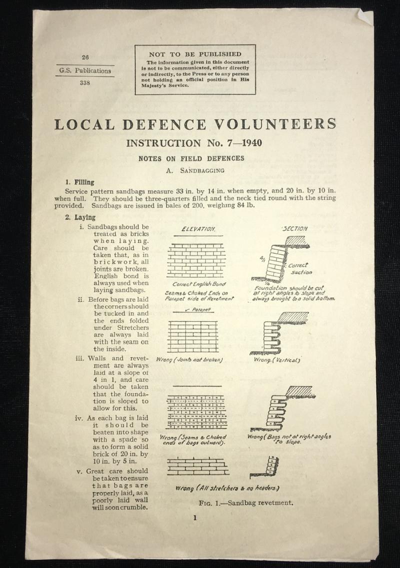 1940 LDV INSTRUCTION SHEET No.7