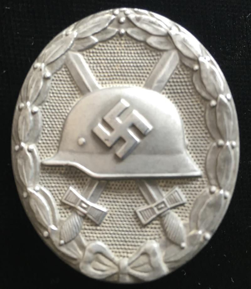 SILVER GRADE WW2 GERMAN WOUND BADGE