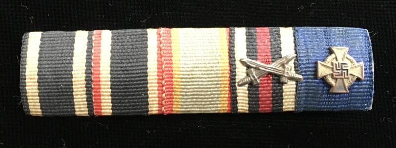 5 PLACE WW1 / WW2 GERMAN RIBBON BAR