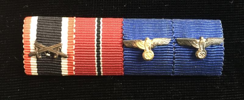 FOUR PIECE WW2  GERMAN MEDAL RIBBON BAR