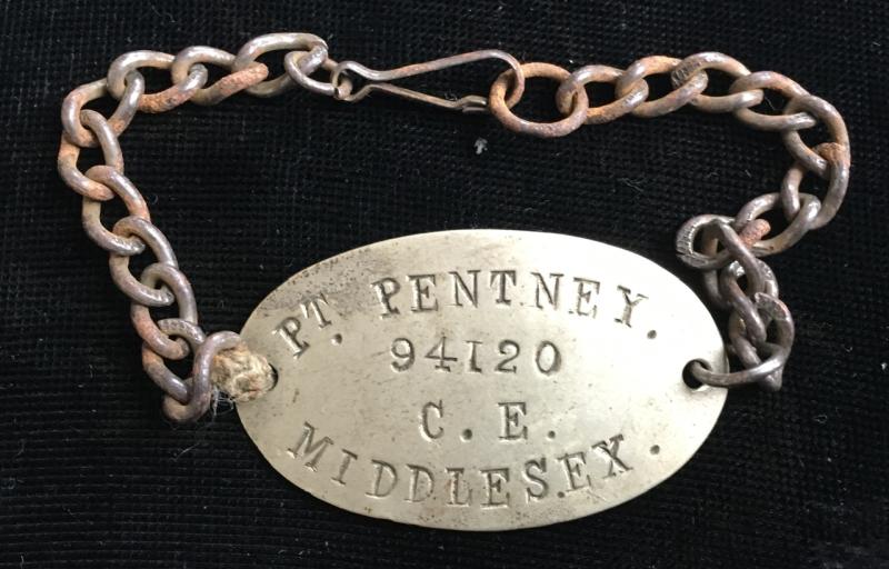 WW1 MIDDLESEX REGIMENT ID BRACELET