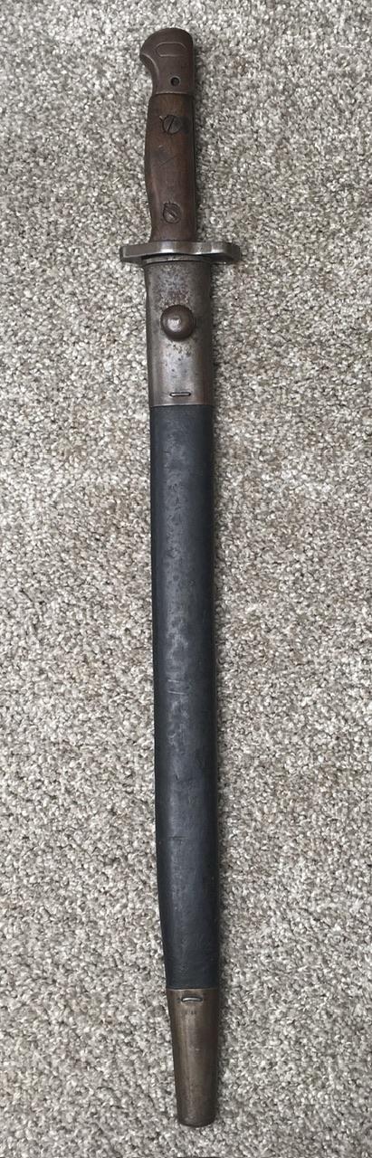 WW2 ADMIRALTY PATT 1907 LANCHESTER BAYONET