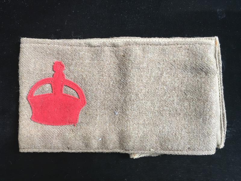 WW1 DERBY SCHEME KHAKI ARMBAND