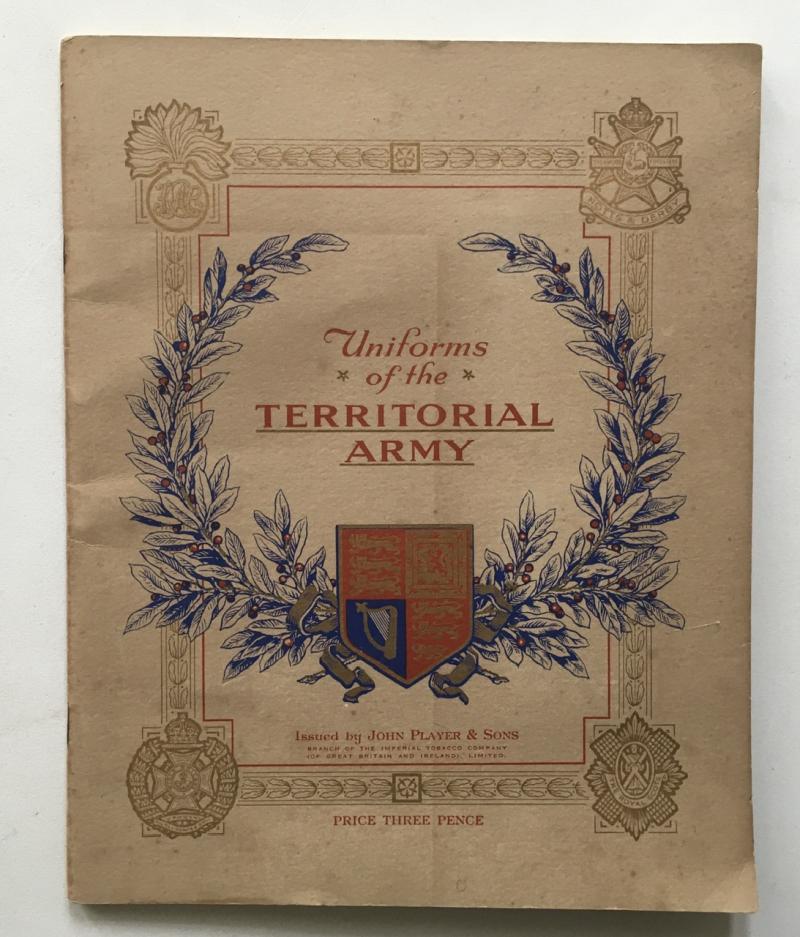 CIGARETTE CARD ALBUM UNIFORMS OF THE TERRITORIAL ARMY