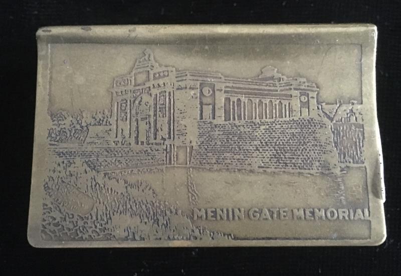 WW1 SOUVENIR MATCHBOX COVER