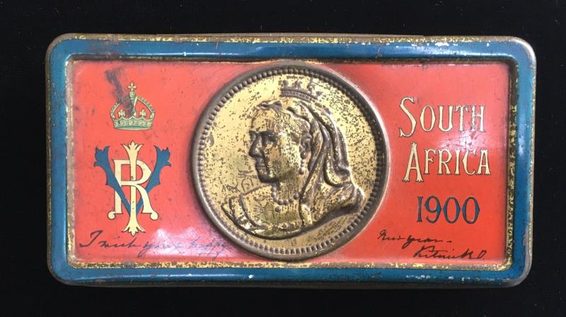 BOER WAR 1900 CHOCOLATE TIN