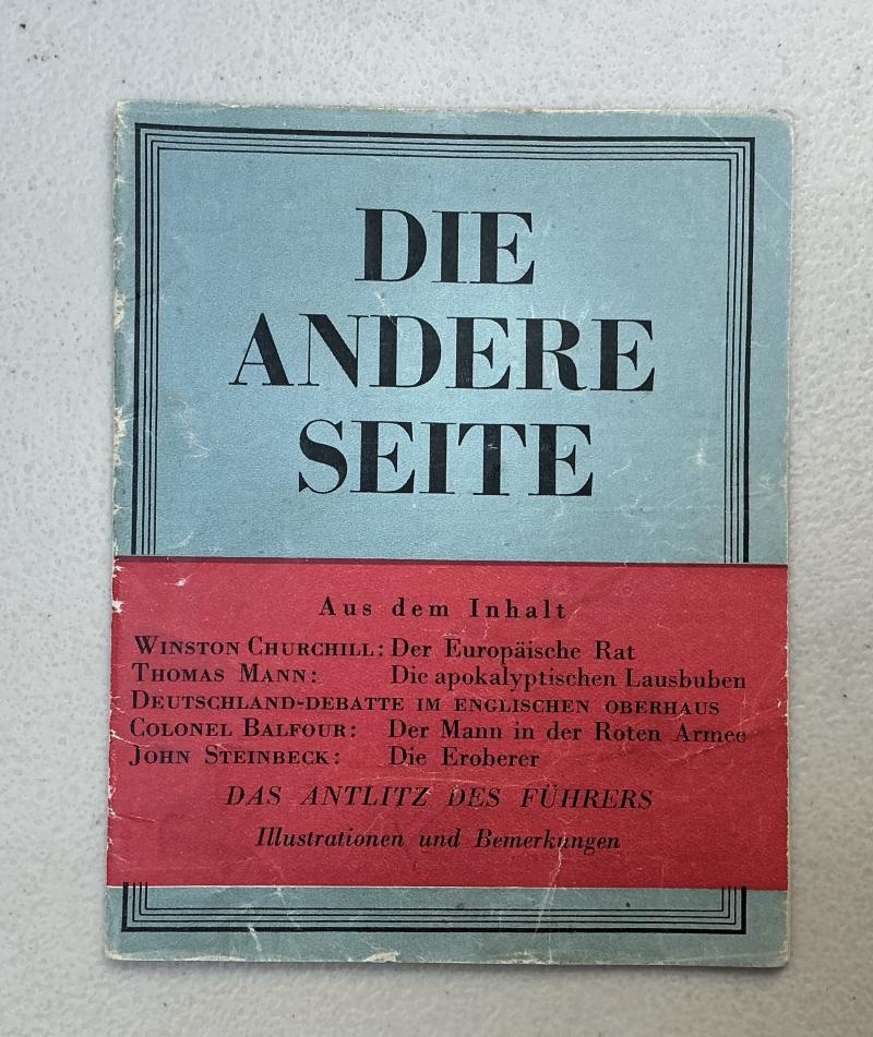BRITISH WW2 ANTI GERMAN PROPAGANDA BOOKLET