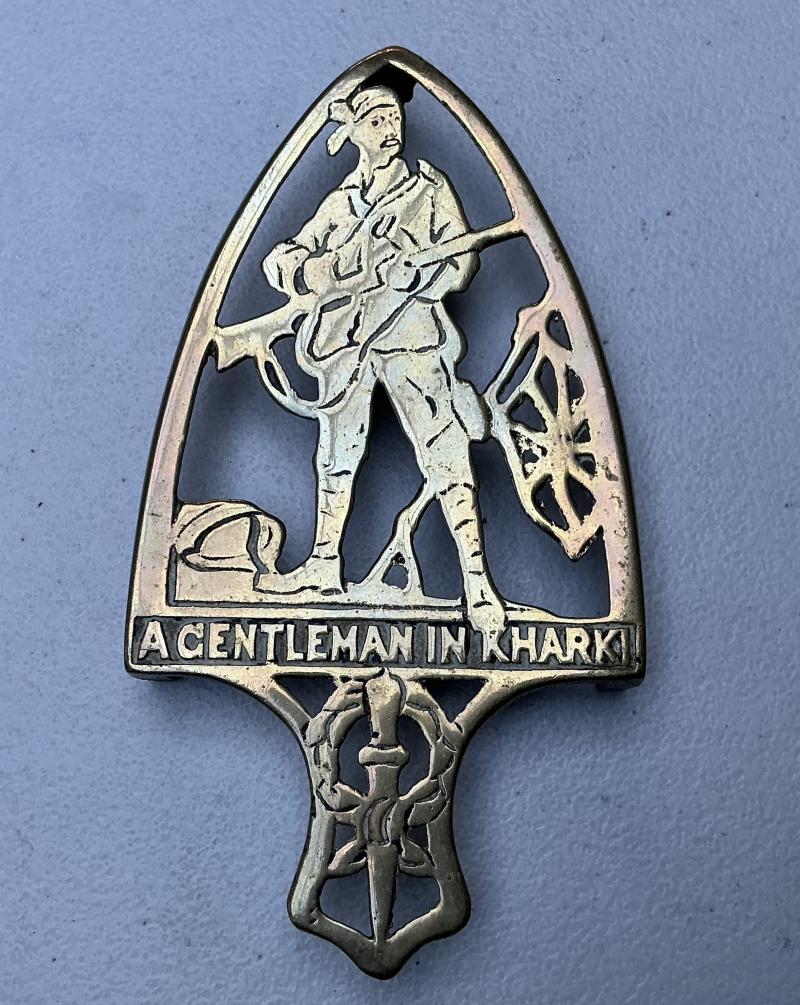 BOER WAR GENTLEMEN IN KHARKI TRIVET