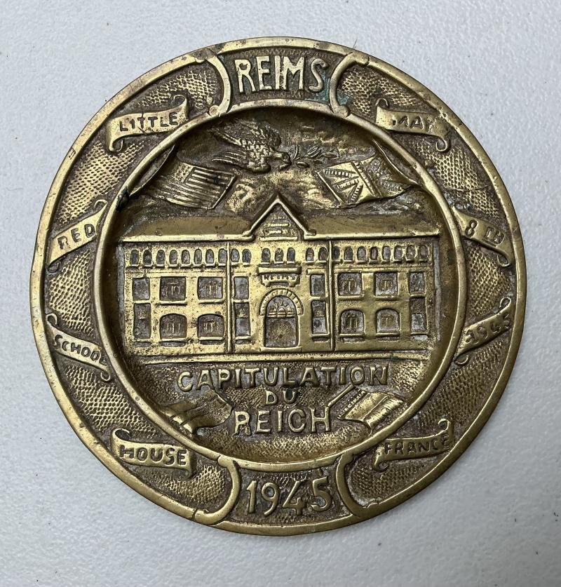 LITTLE RED SCHOOL HOUSE GERMAN SURRENDER PLAQUE