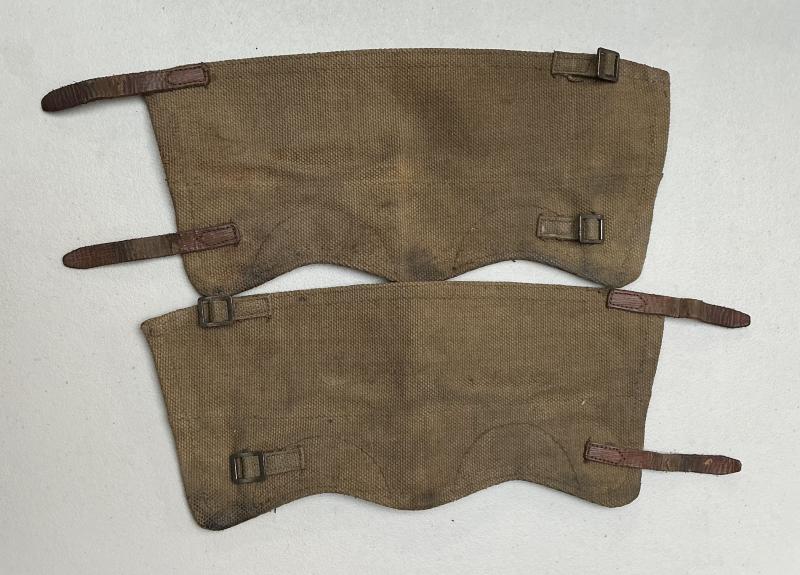 1943 DATED 37 PATTERN WEBBING GAITERS
