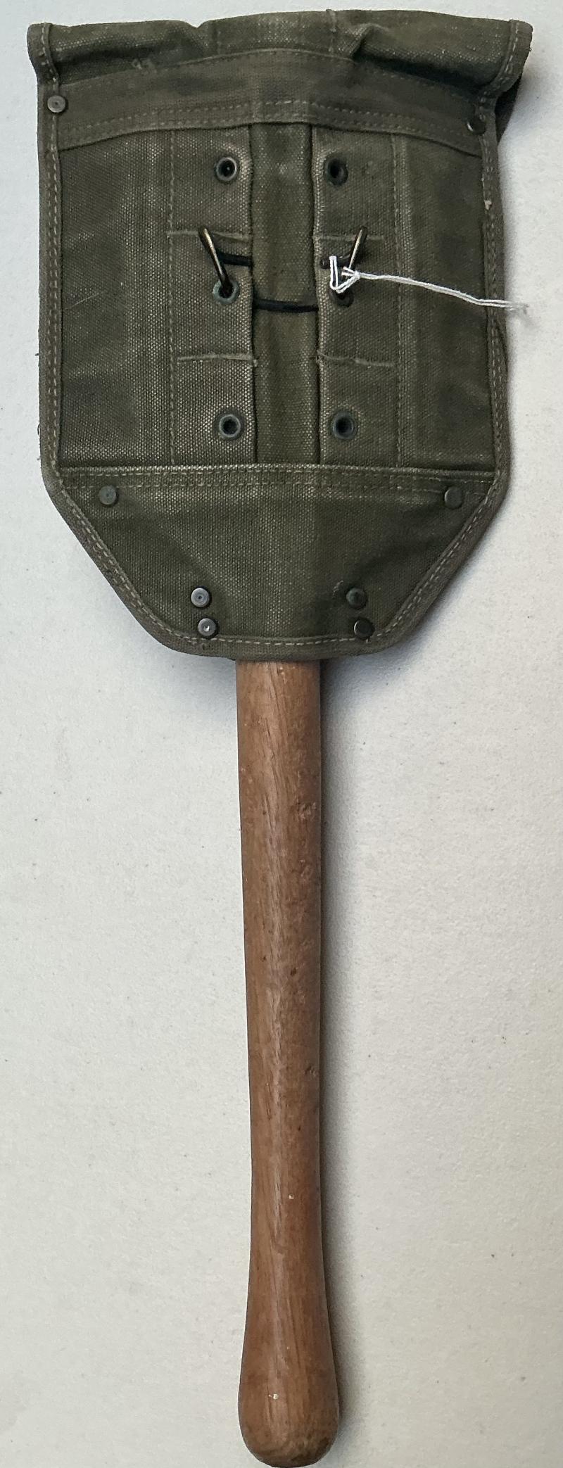 1944 DATED US FOLDING SPADE & COVER