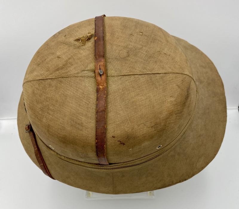 VERY UNUSUAL IRANIAN BADGED PITH HELMET