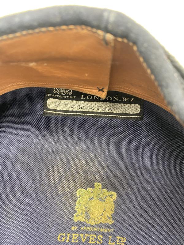 NAMED WW2 ROYAL NAVAL OFFICERS CAP