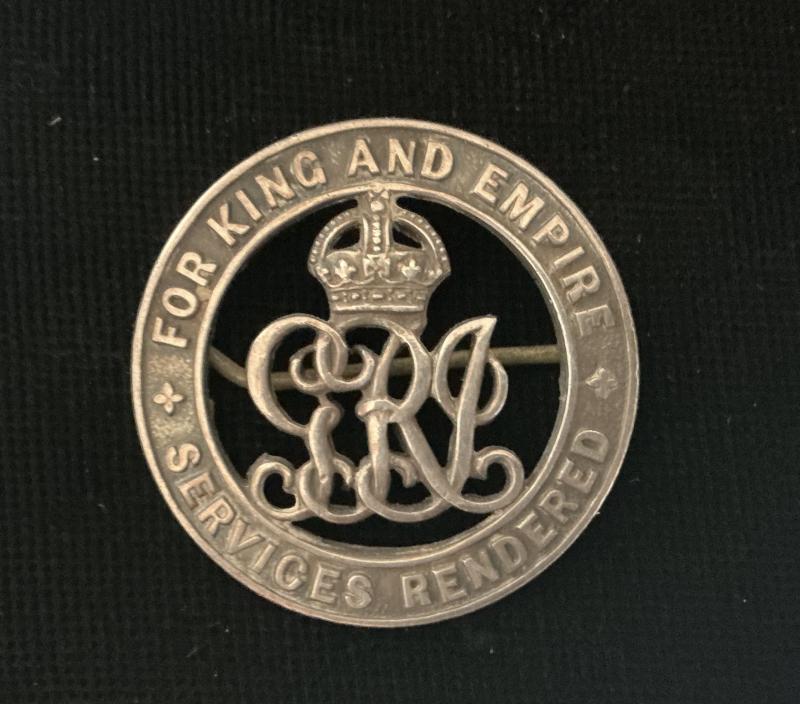 WWI BRITISH SILVER WOUND BADGE MGC