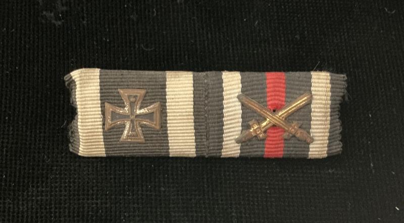 WWI IRON CROSS & HONOUR CROSS RIBBON BAR (1)