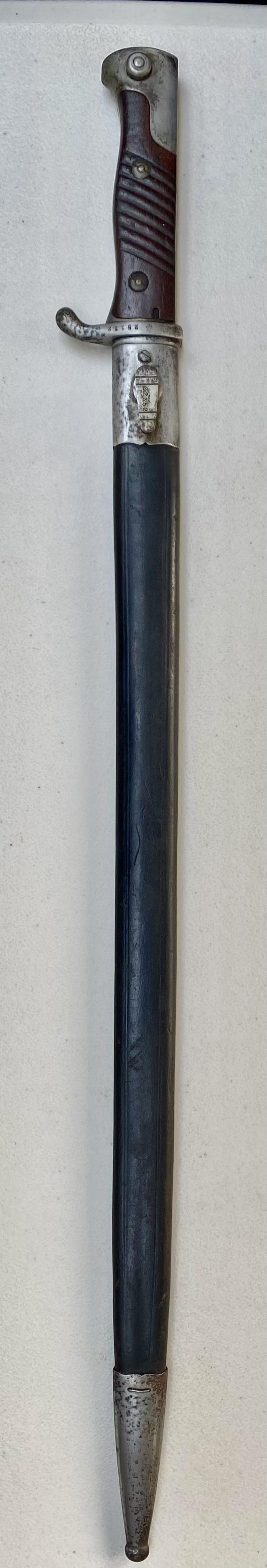 PERUVIAN 1898/09 PATTERN QUILL BACK BAYONET