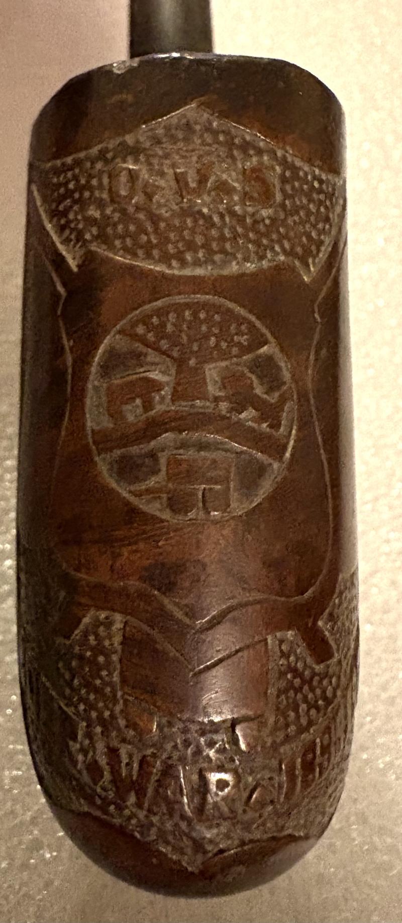 CARVED BOER WAR PIPE