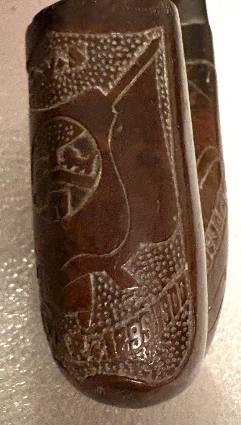 CARVED BOER WAR PIPE