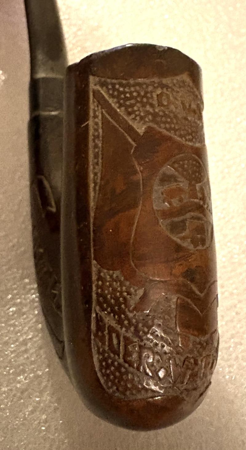 CARVED BOER WAR PIPE