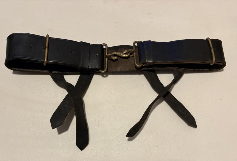 BRITISH P14 LEATHER BELT WITH REAR STRAPS