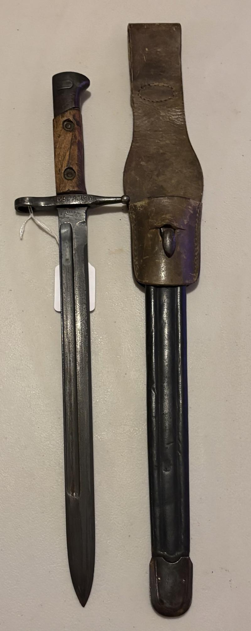 ITALIAN 1891 PATTERN BAYONET,SCABBARD & FROG