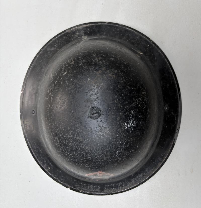 WW2 BRITISH GPO STENCILLED HELMET