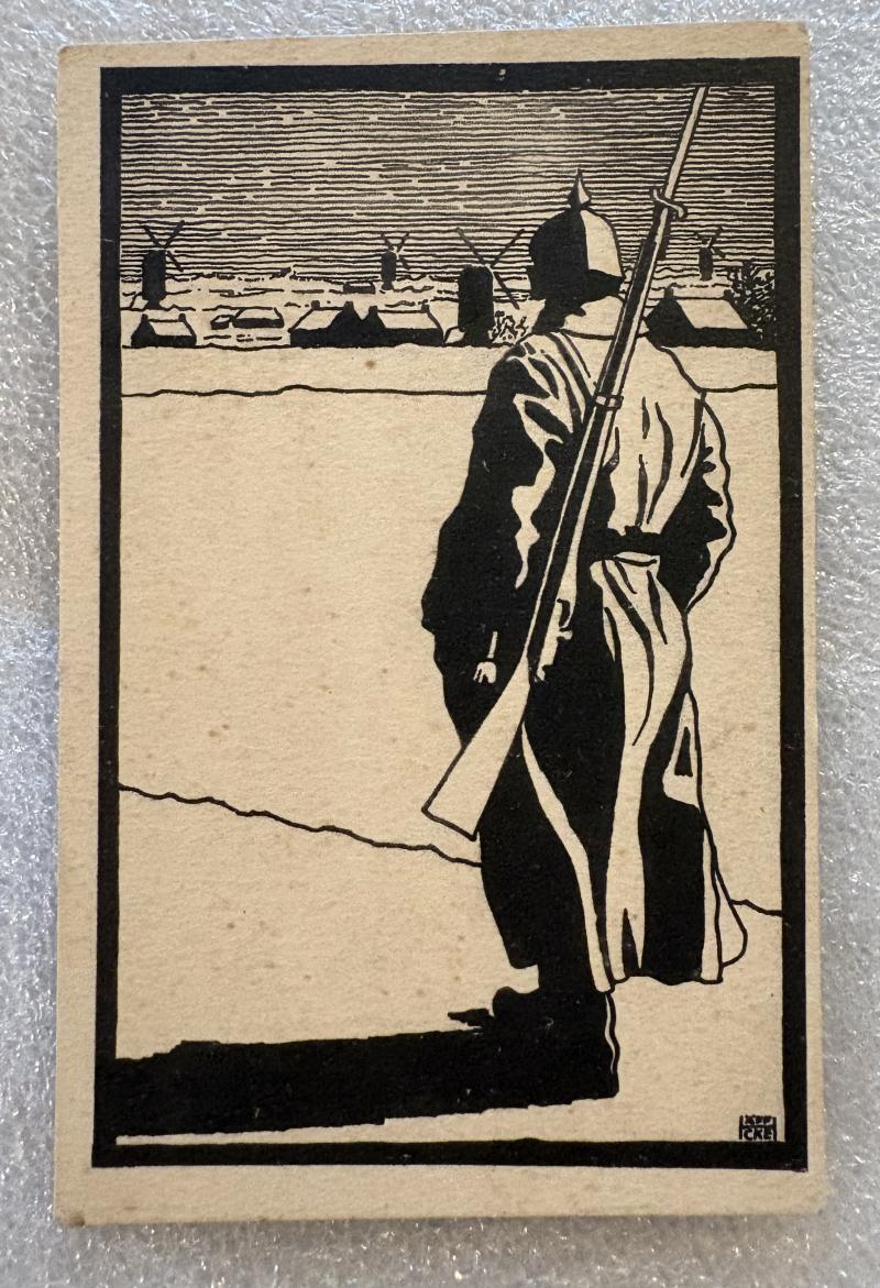 PATRIOTIC WWI GERMAN IRON CROSS POSTCARD RED CROSS