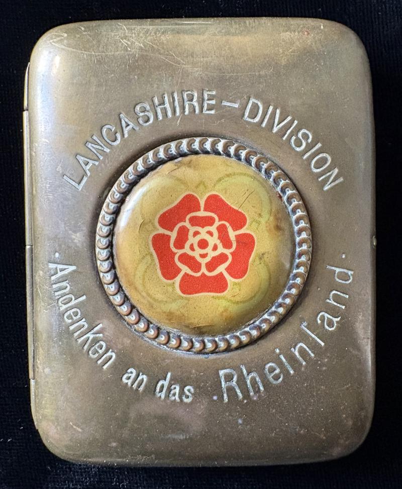 LANCASHIRE DIVISION - RHEINLAND CIGARETTE CASE