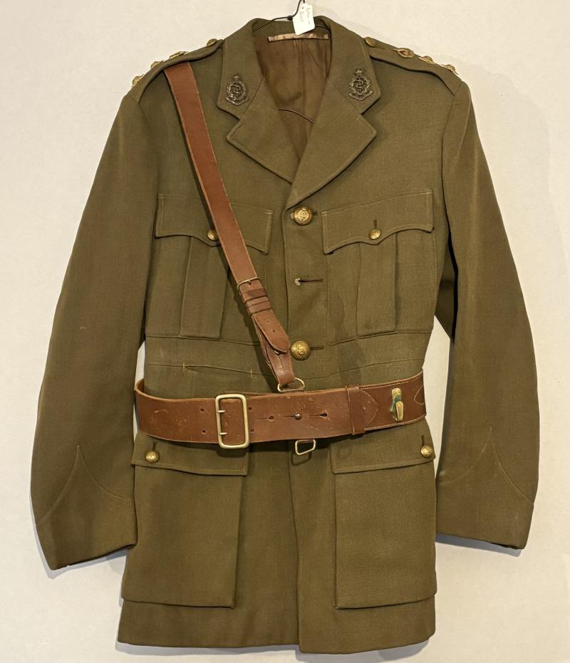 1940 DATED RAMC OFFICERS TUNIC & SAM BROWNE