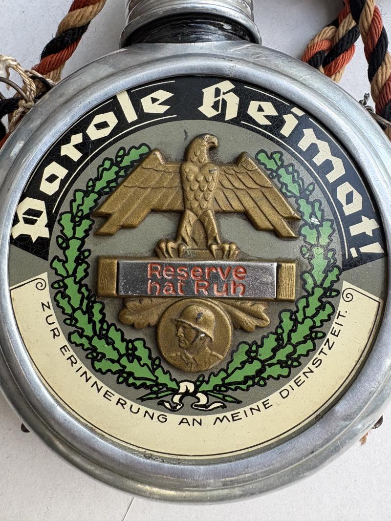 PATRIOTIC GERMAN RESERVISTS FLASK