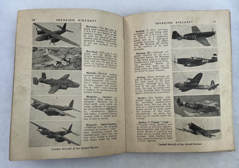 1944 DATED INVASION AIRCRAFT FRIEND OR FOE BOOKLET