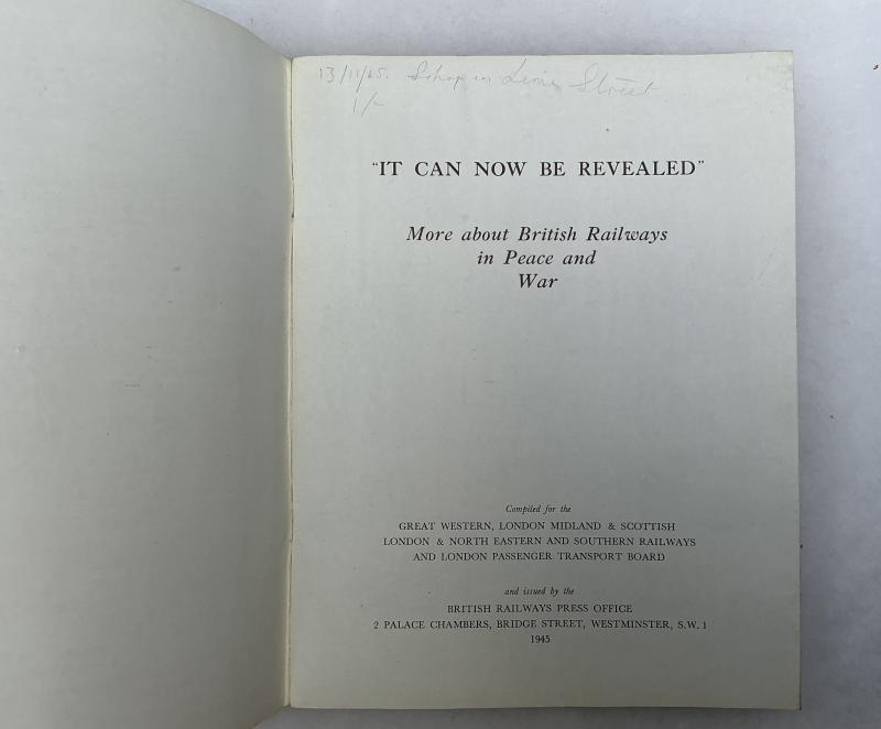 1945 PUBLICATION BRITISH RAILWAYS IN PEACE & WAR